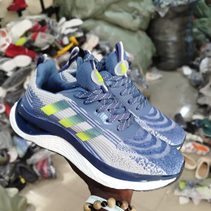 HOMASS Men's Blue Knit Sneakers