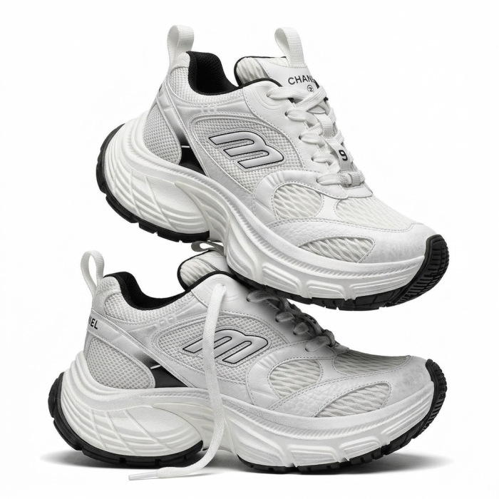 Chanel White Chunky Sneakers