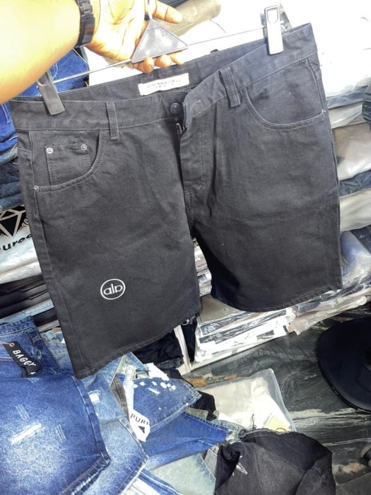 Marshall Denim Black Casual Shorts
