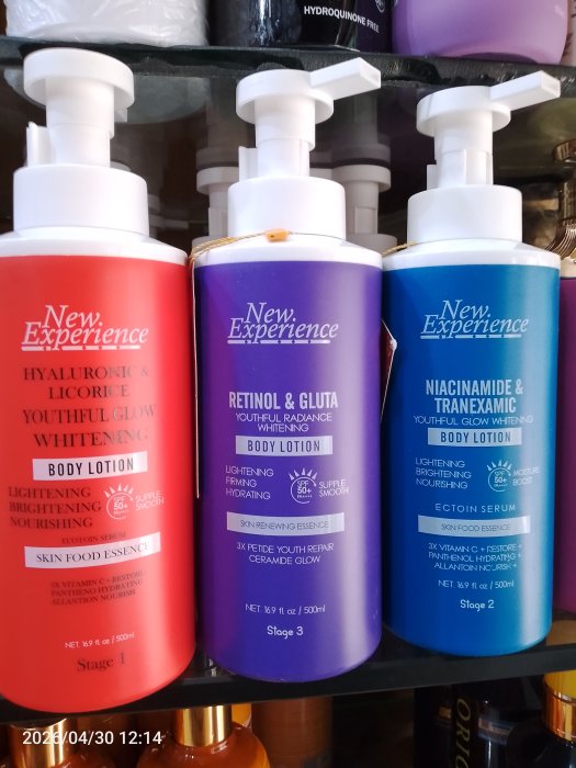 New experience body lotion