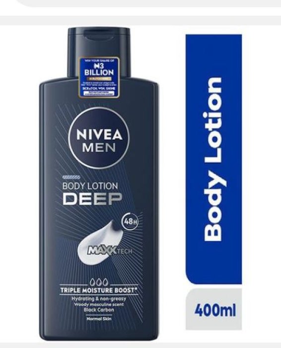 NIVEA MEN DEEP Body Lotion - 400ml