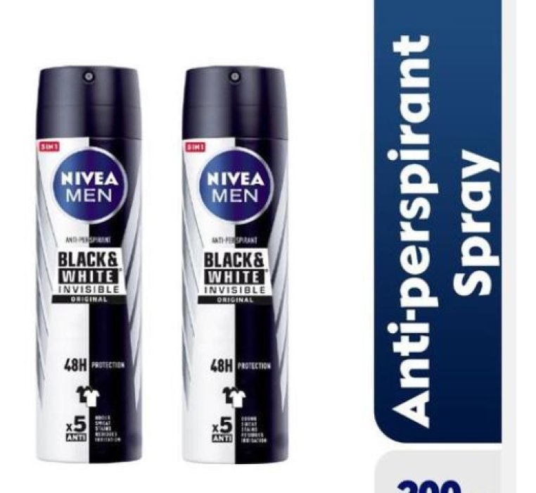 NIVEA MEN Black & White Invisible Original Anti-Perspirant Spray - 200ml