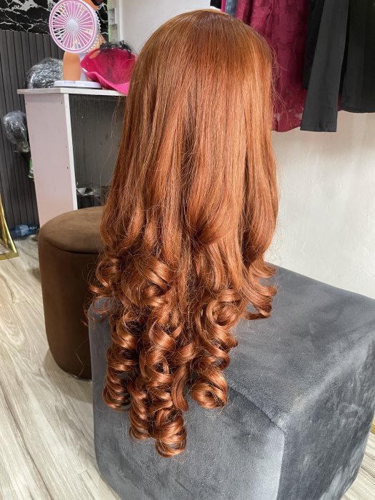 13by4 quality hair blend HD lace bounce wig 30inc