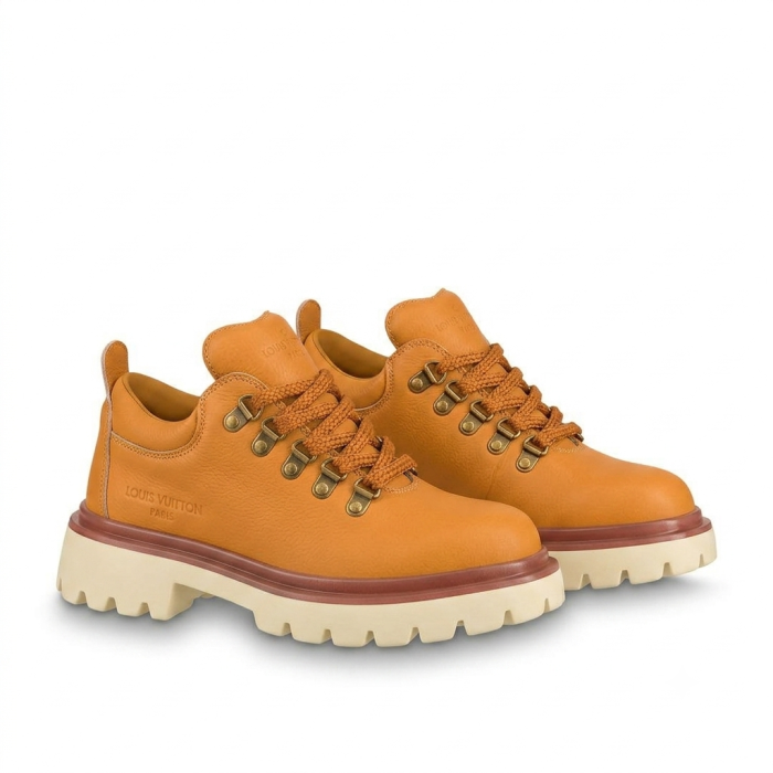 Louis Vuitton Paris Yellow Leather Boot Pair