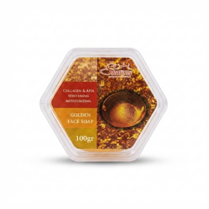 Shurong Collagen & AHA Golden Face Soap