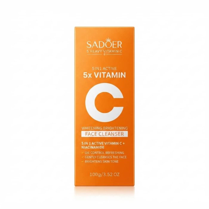 SADOER 5 Heavy Vitamin C Whitening Brightening Face Cleanser