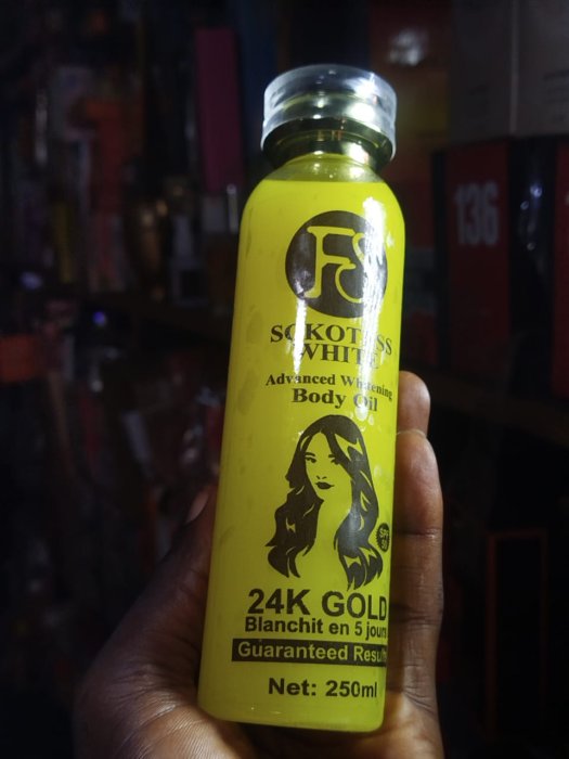 FS Sckutless White Advanced Whitening Body Oil 24K Gold - 250ml