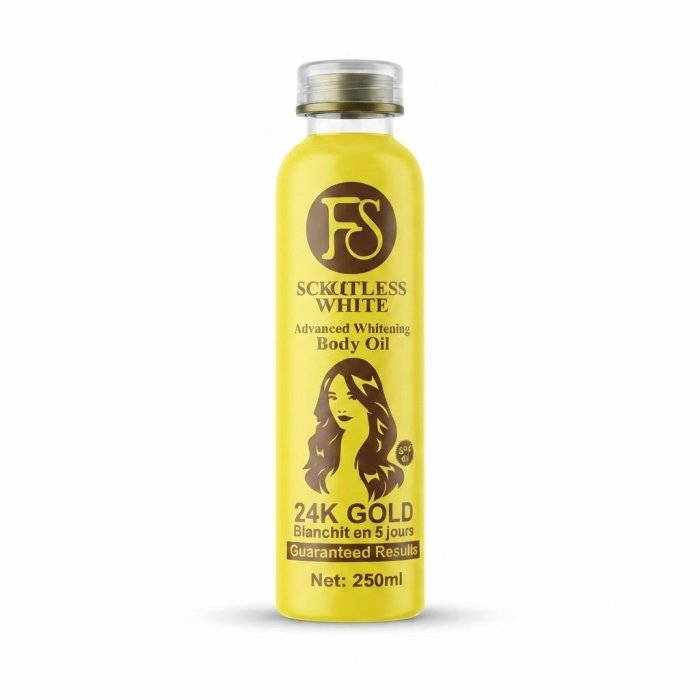 FS Sckutless White Advanced Whitening Body Oil 24K Gold - 250ml