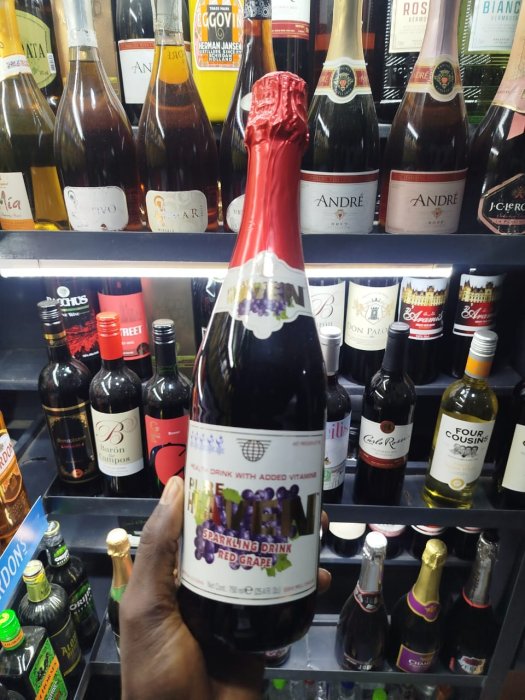 Pure Haven Sparkling Drink Red Grape