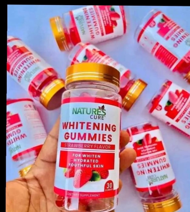 Nature's Cure Whitening Gummies (Strawberry Flavor)
