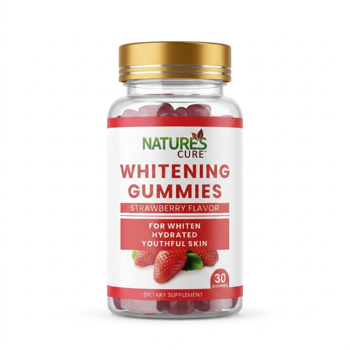 Nature's Cure Whitening Gummies (Strawberry Flavor)