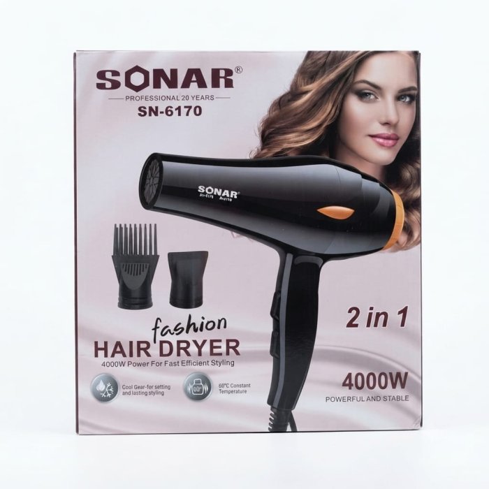 Sonar SN-6170 Fashion Hair Dryer 2-in-1 4000W