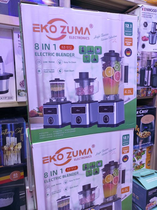 Eko Zuma Electronics 8-in-1 Electric Blender (EZ-512)