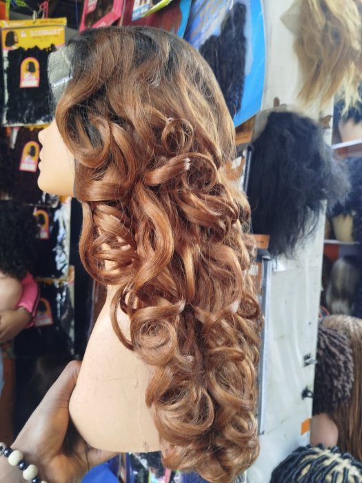 Latisha Brown to Honey Blonde Curly Lace Front Wig - Long Length