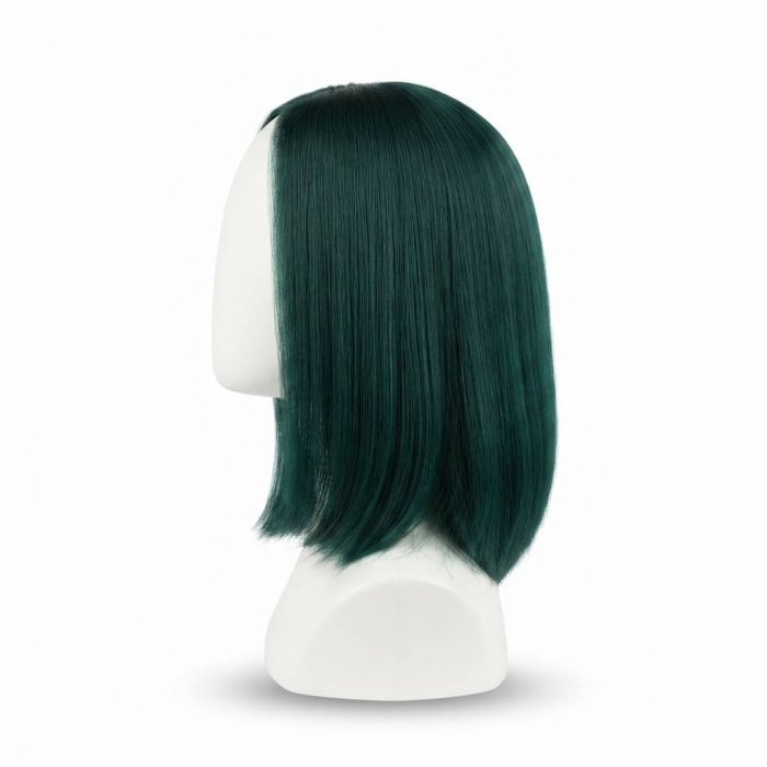 Dark Green Straight Bob Wig