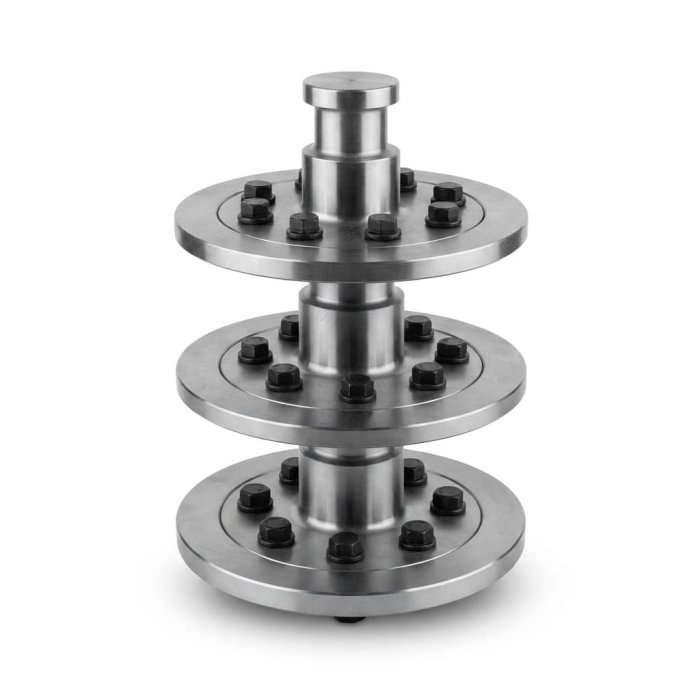 Industrial Three-Tier Steel Flange Spindle Assembly