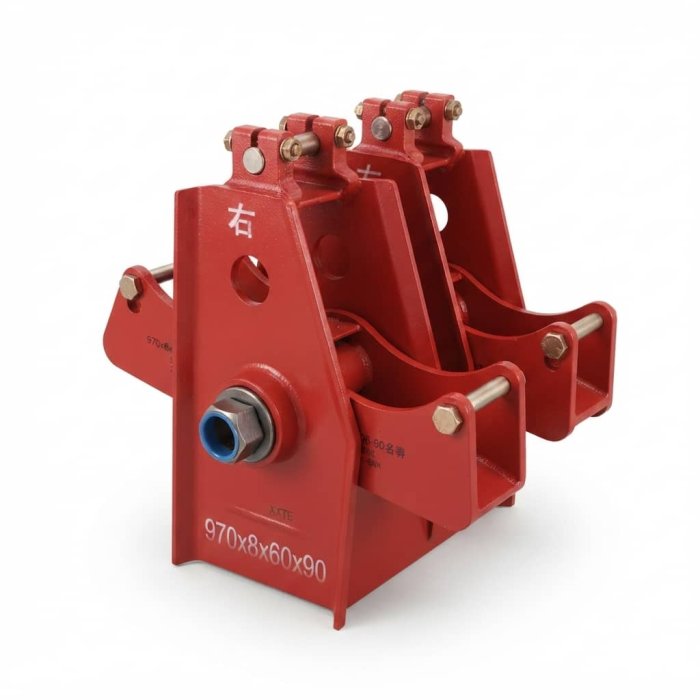 Heavy-Duty Red Industrial Machinery Component with Chinese Marking 