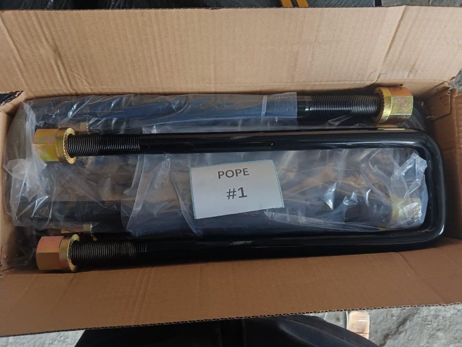 Heavy-Duty Black U-Bolt Kit with Nuts