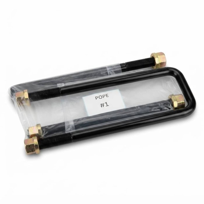 Heavy-Duty Black U-Bolt Kit with Nuts