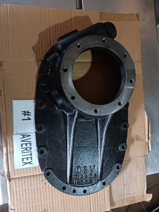 Heavy-Duty Black Cast Iron Mechanical Cover Housing
