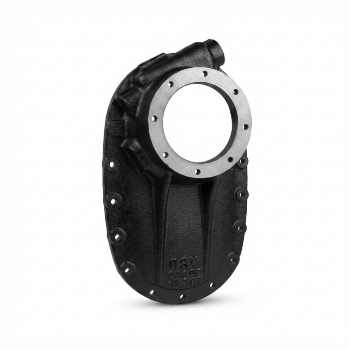 Heavy-Duty Black Cast Iron Mechanical Cover Housing