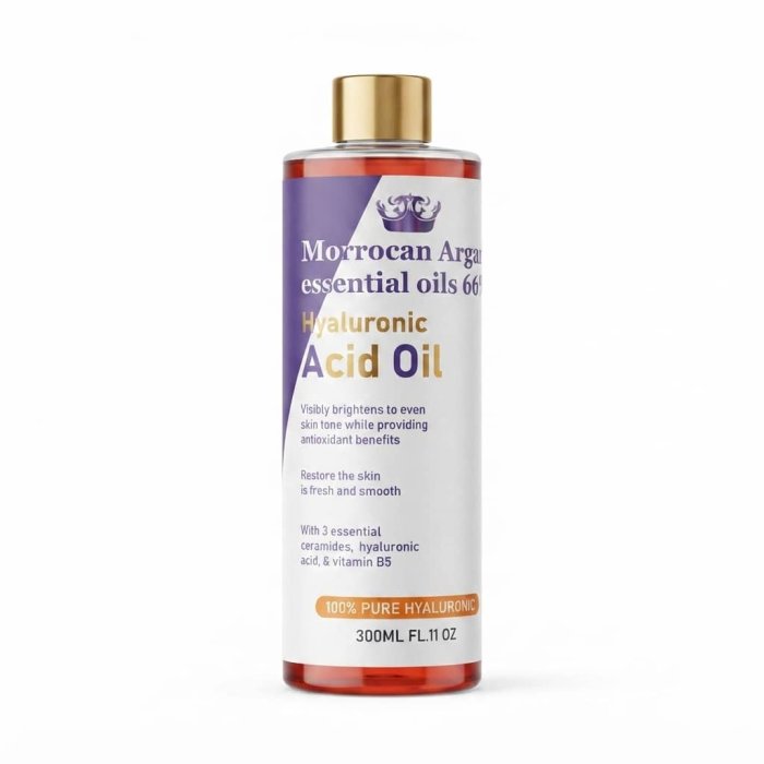 Morrocan Argan Essential Oils 6-in-1 Hyaluronic Acid Oil - 300ml