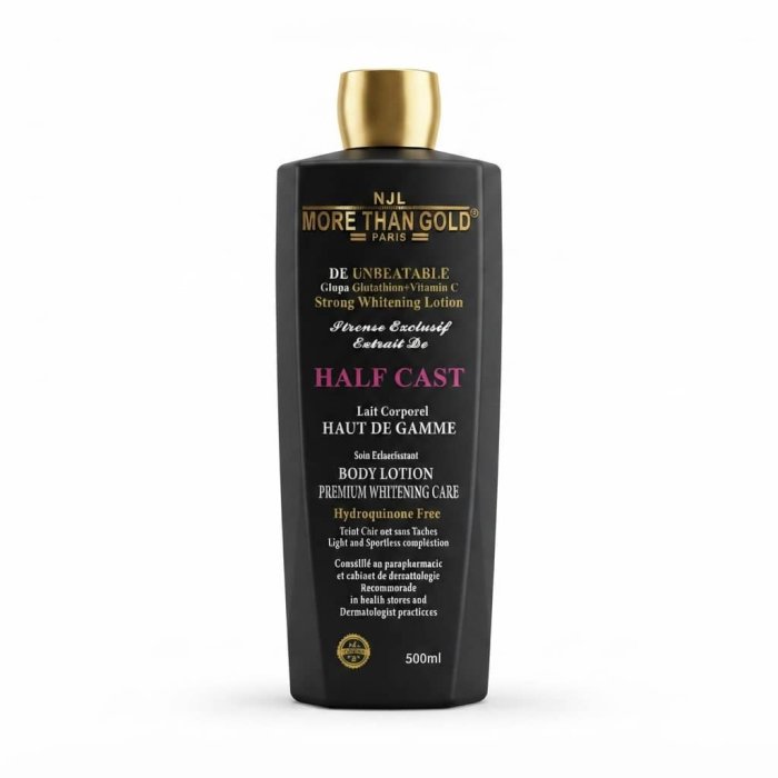 NJL More Than Gold Paris Half Cast Strong Whitening Lotion - 500ml