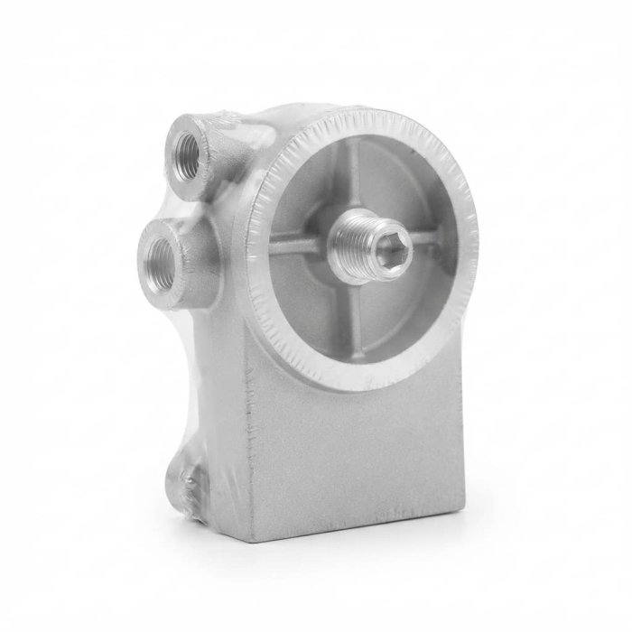 Universal Cast Aluminum Oil Filter Sandwich Plate Adapter