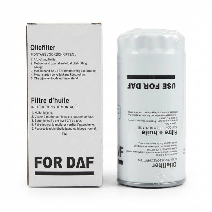 FOR DAF Oil Filter with Instructions