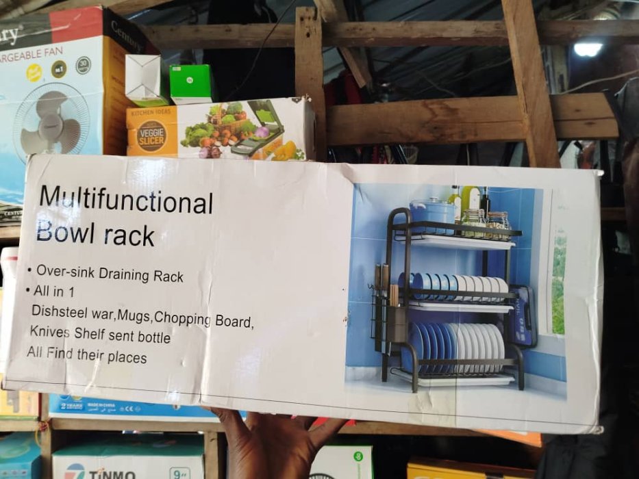 Multifunctional Bowl Rack Over-Sink Draining Rack