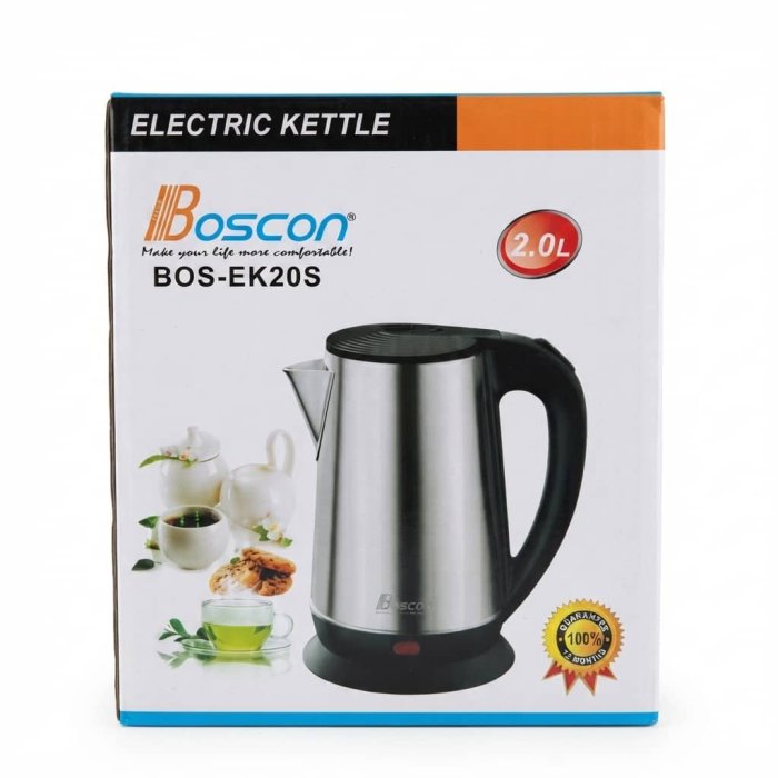 Boscon Electric Kettle - Model BOS-EK20S (2.0L)