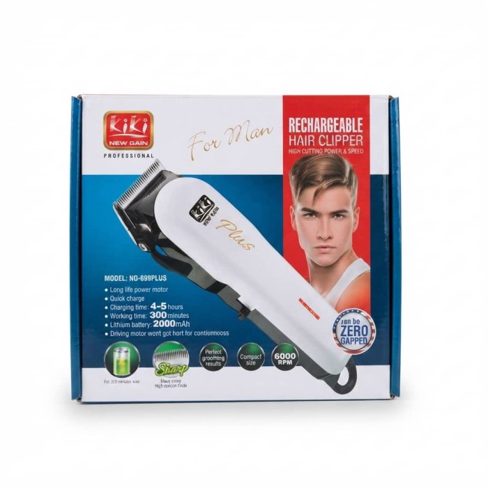 Kiki New Gain Professional Rechargeable Hair Clipper Model NG-899PLUS
