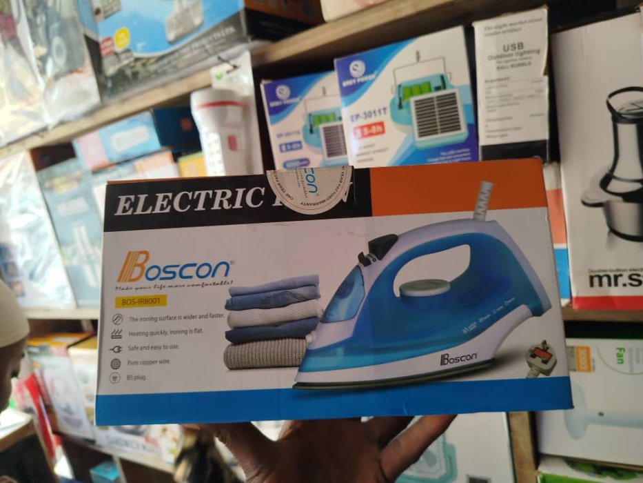 Boscon Electric Iron - Model BOS-IRB001 (Blue/White)