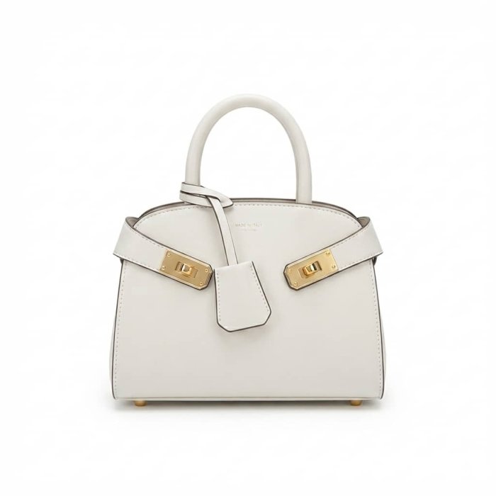 Giglio Mini Structured Satchel - White