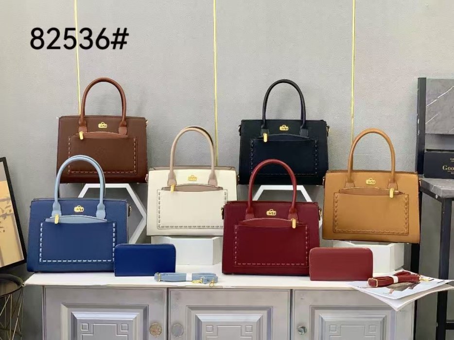 Structured Tan Satchel with Woven Pocket Detail