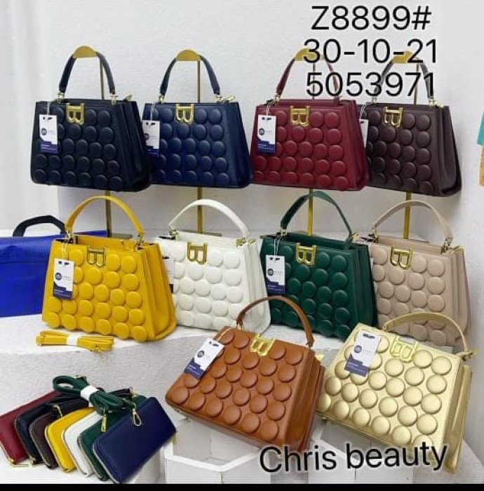 BB Quilted Top Handle Bag - Yellow