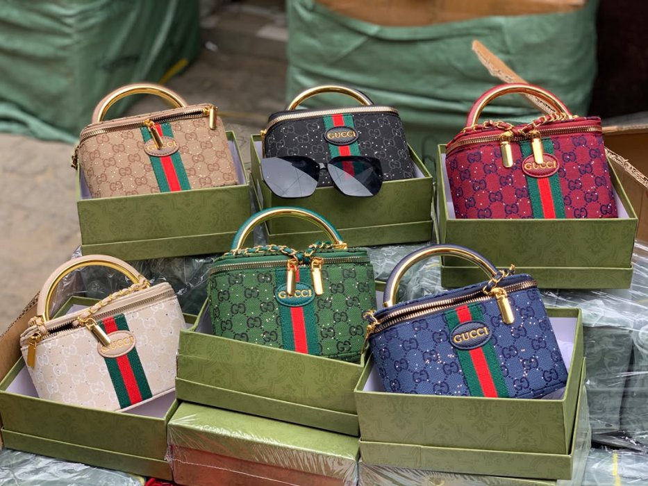 Gucci Ophidia Vanity Case - Blue GG Supreme