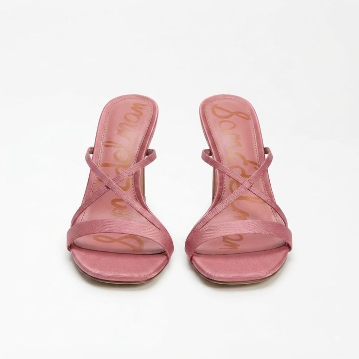 Sam Edelman Pink Satin Stiletto Heeled Sandals