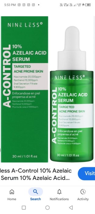 Azelaic acid serum