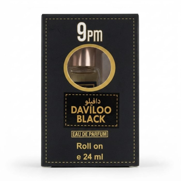 9PM Daviloo Black Roll-On Eau De Parfum - 24 ml