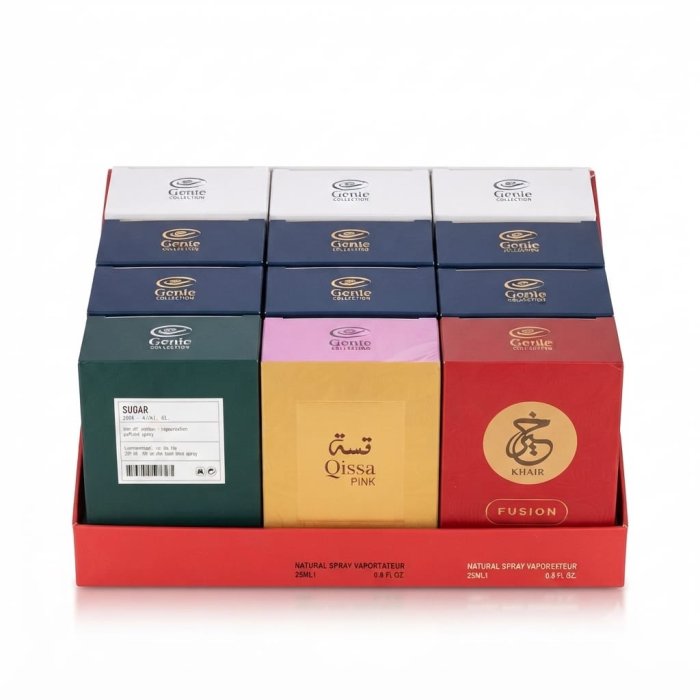 Genie Collection Mini Perfume Set - Sugar, Qissa Pink & Khair Fusion