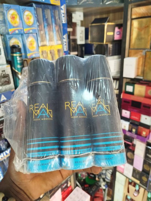 Real Man Deodorant Body Spray - Fresh Morning (3 Pack)