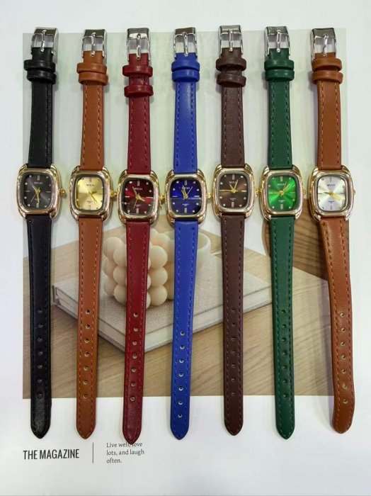 MEGAL Ladies' Leather Strap Watch Collection