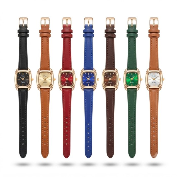 MEGAL Ladies' Leather Strap Watch Collection