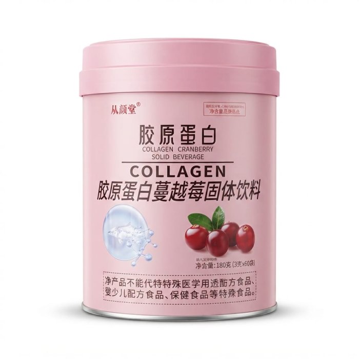 Cong Yan Tang Collagen Cranberry Solid Beverage - 180g (60 Sachets)