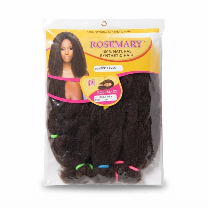 Rosemary 100% Natural Synthetic Kinky Bulk Hair - Color 30