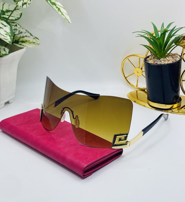 Yellow Shield Visor Sunglasses