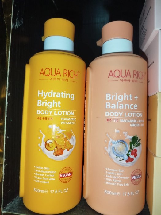Aqua Rich Bright + Balance Body Lotion - Niacinamide + Alpha Arbutin + TXA