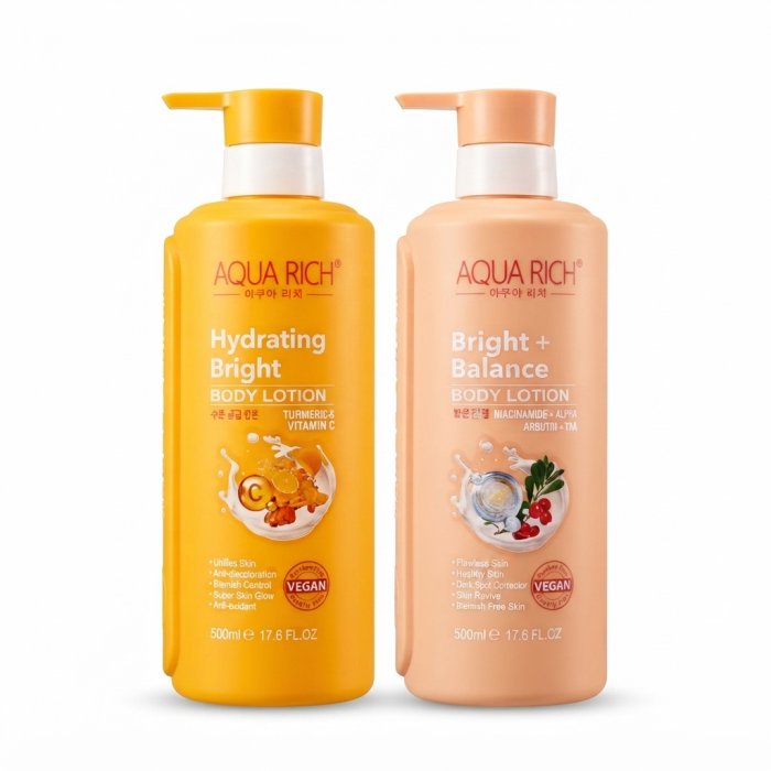 Aqua Rich Bright + Balance Body Lotion - Niacinamide + Alpha Arbutin + TXA