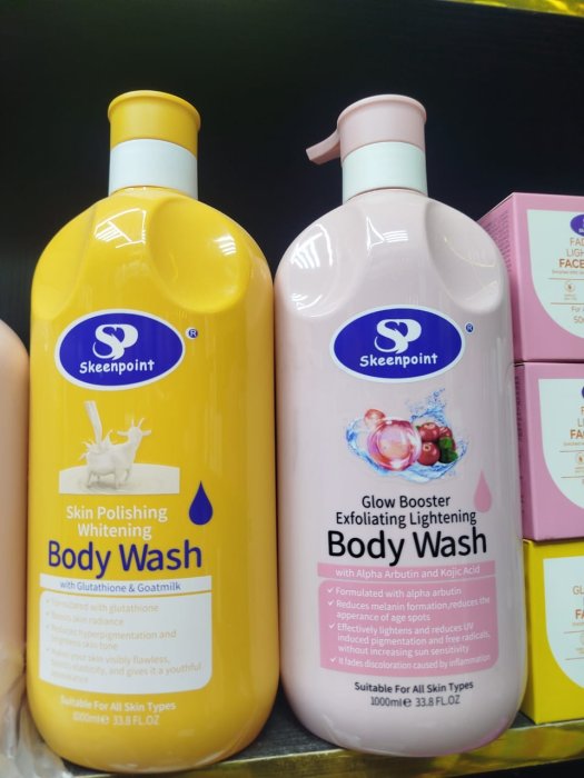 Skeenpoint Skin Polishing Whitening Body Wash with Glutathione & Goatmilk - 1000ml